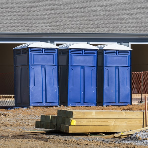 what is the maximum capacity for a single porta potty in Mars Hill NC